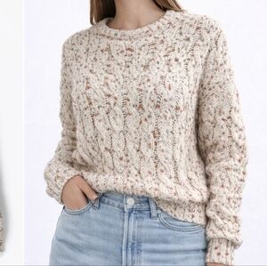 Moon & Madison Popcorn Chenille Knit Crew Neck Sweater
